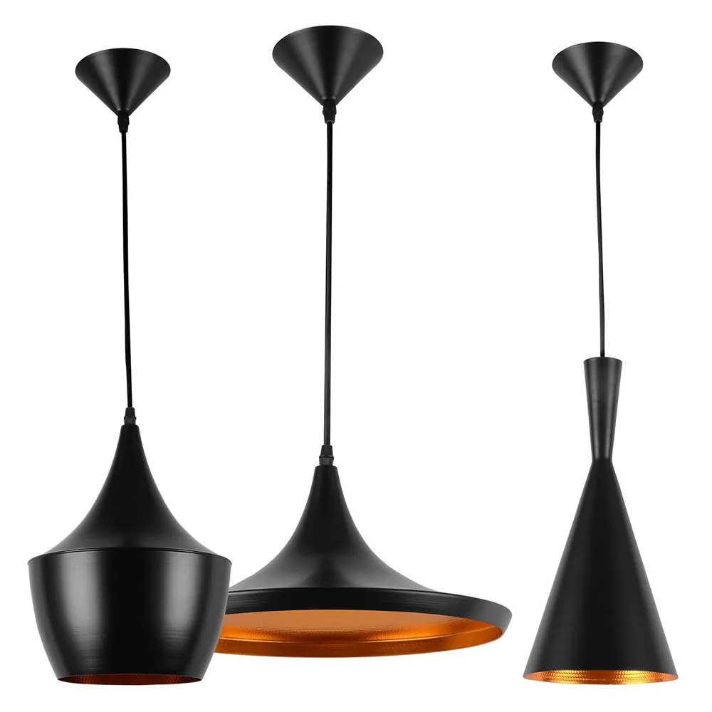 Zestaw 3 lamp sufitowych - Lampa wisząca - Wzór przemysłowy - Obszerny image 8
