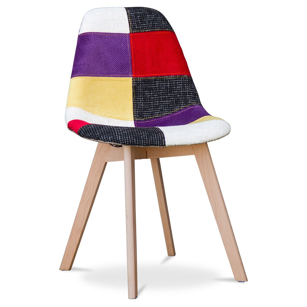 Krzesło do jadalni - Tapicerowane w Patchwork - Tessa image 8