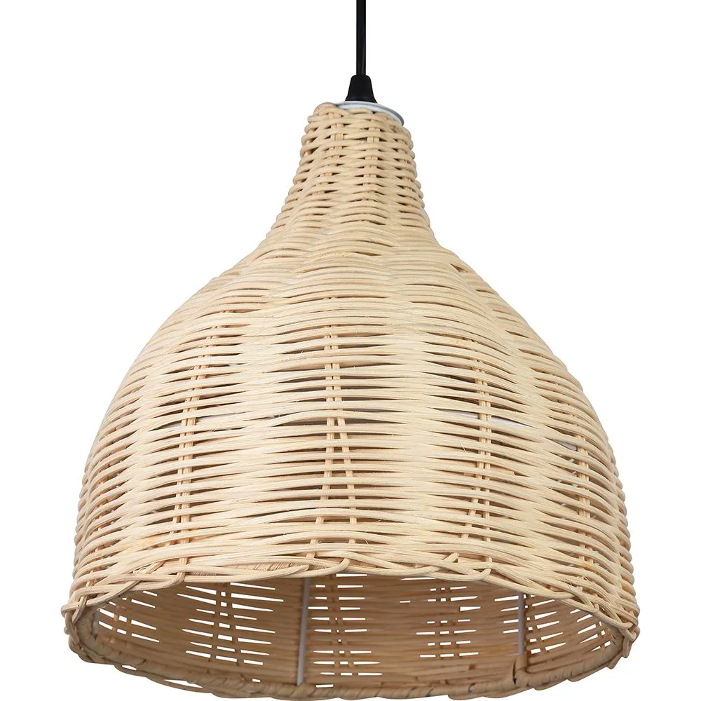 Lampa sufitowa z bambusa - lampa wisząca w stylu boho Bali - Baro image 8