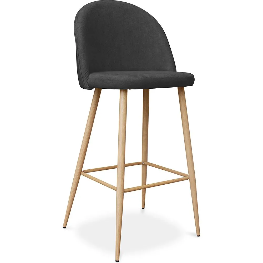 Stołek tapicerowany tkaniną - Scandinavian Design - 76cm - Evelyne image 8