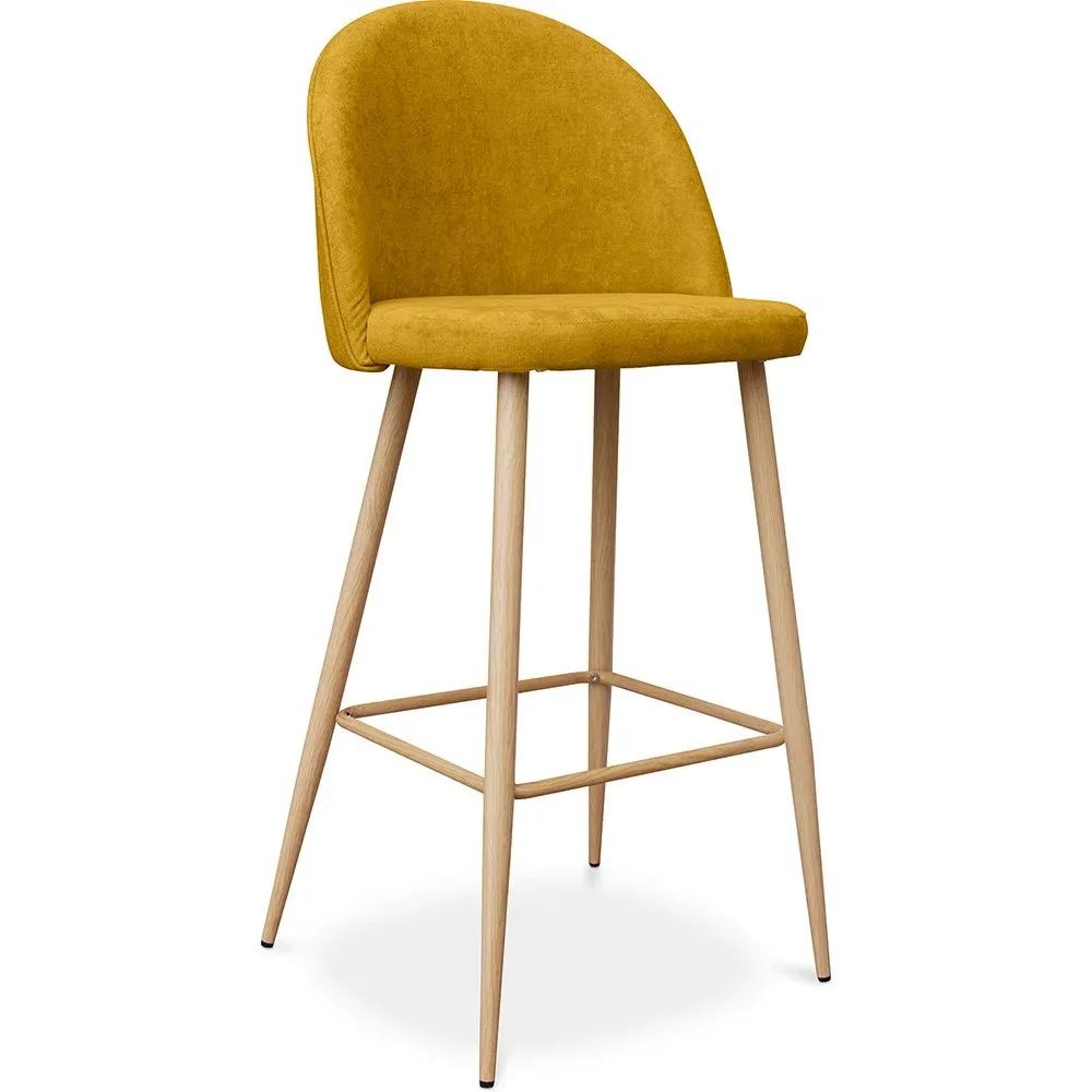 Stołek tapicerowany tkaniną - Scandinavian Design - 76cm - Evelyne image 8