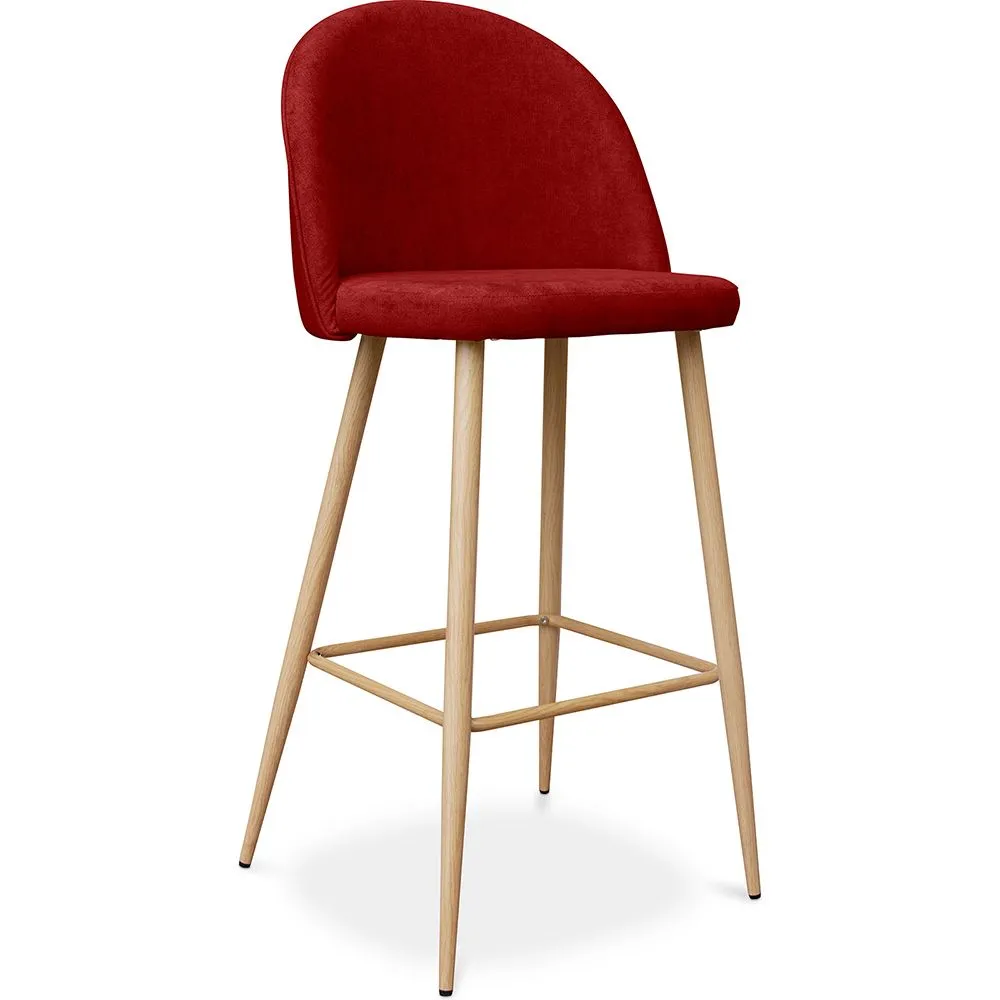 Stołek tapicerowany tkaniną - Scandinavian Design - 76cm - Evelyne image 8