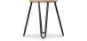 Okrągły stołek barowy - Industrial Design - Wood & Steel - 44cm - Hairpin image 7