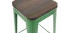 Stołek barowy - Industrial Design - Wood & Steel - 76 cm - New Edition- Stylix image 7