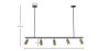 Lampa Szynowa sufitowa - 5 Regulowanych Złotych Reflektorów - 110CM image 7