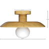 Lampa sufitowa - Plafon z Drewna - Richmon image 7